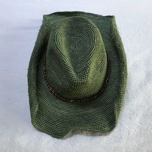 Hat Attack raffia cowboy hat